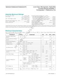 MAX4374TEUB+TG05 Datasheet Page 2