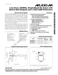 MAX4386EESD+T Datasheet Cover