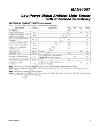 MAX44007EDT+T Datasheet Page 3
