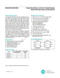 MAX4401AXT+TG50 Datasheet Cover