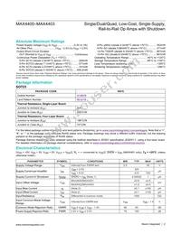 MAX4401AXT+TG50 Datasheet Page 2