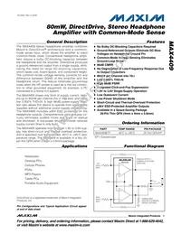 MAX4409EUD+T Datasheet Cover