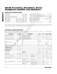 MAX4411ETP+TG24 Datasheet Page 2