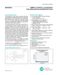 MAX44205AUB+T Datasheet Cover