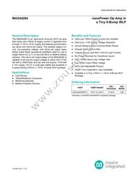 MAX44264EWT+T Datasheet Cover