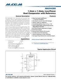 MAX44268EWL+T Datasheet Cover