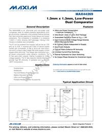 MAX44269EWL+T Datasheet Cover