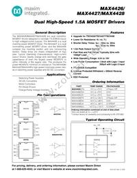 MAX4426C/D Datasheet Cover