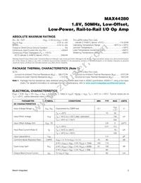 MAX44280AXT+T Datasheet Page 2