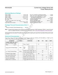MAX44298UWE+T Datasheet Page 2