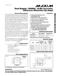 MAX4432EUA+G077 Datasheet Cover