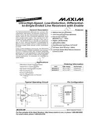 MAX4444ESE/GG8 Datasheet Cover
