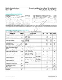 MAX4484AXK+ Datasheet Page 2