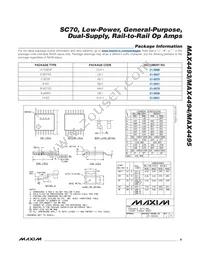 MAX4494AKA+G0N Datasheet Page 9