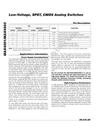 MAX4502CUK+T Datasheet Page 6