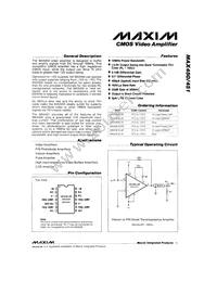 MAX450CPD+ Datasheet Cover