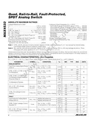 MAX4533EAP-T Datasheet Page 2