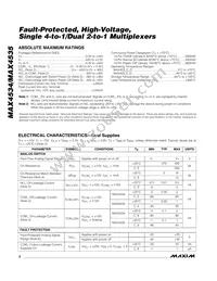 MAX4534CSD+T Datasheet Page 2