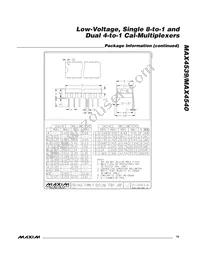 MAX4540EAP Datasheet Page 19