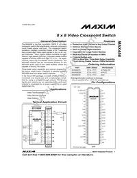 MAX456CQH+TD Datasheet Cover
