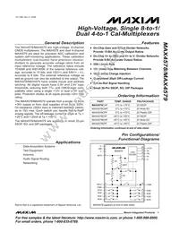 MAX4578CWP+T Datasheet Cover
