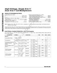 MAX4578CWP+T Datasheet Page 2