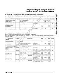 MAX4578CWP+T Datasheet Page 5