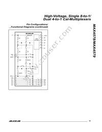 MAX4578CWP+T Datasheet Page 19
