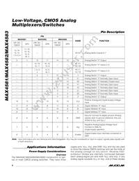 MAX4581AUE/GG8 Datasheet Page 8