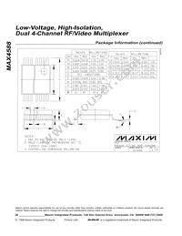 MAX4588CAI+T Datasheet Page 20