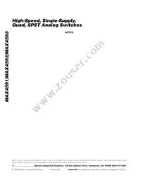 MAX4591CUE+T Datasheet Page 12