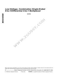 MAX4598EAP+T Datasheet Page 12