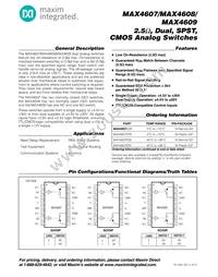 MAX4609ESE+T Datasheet Cover