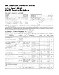 MAX4609ESE+T Datasheet Page 2
