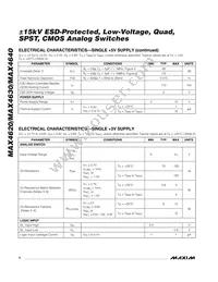 MAX4620ESD+T Datasheet Page 4