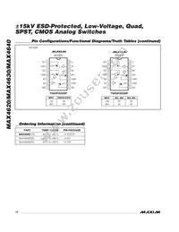 MAX4620ESD+T Datasheet Page 12