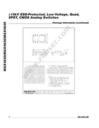 MAX4620ESD+T Datasheet Page 14