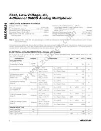 MAX4634EUB+TG002 Datasheet Page 2