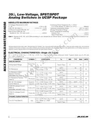 MAX4697EBT Datasheet Page 2