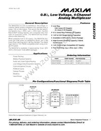 MAX4734EGC+TG50 Cover