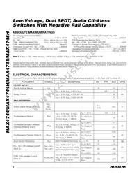 MAX4746HELB+T Datasheet Page 2