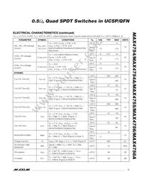 MAX4754AEBE+T Datasheet Page 3