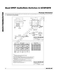 MAX4758EBX+T Datasheet Page 14