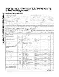 MAX4781ETE+G126 Datasheet Page 2