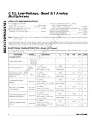 MAX4784EUE+T Datasheet Page 2