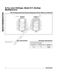 MAX4784EUE+T Datasheet Page 10