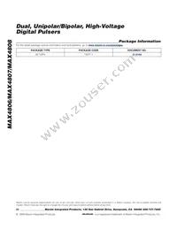 MAX4806CTN+T Datasheet Page 20