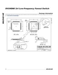 MAX4814EECB+T Datasheet Page 16