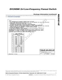 MAX4814EECB+T Datasheet Page 17