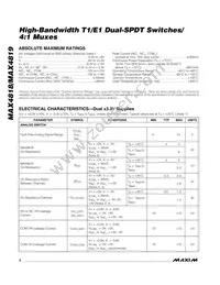 MAX4818ETE+T Datasheet Page 2